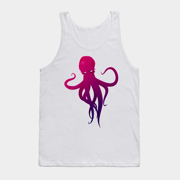 Purple  Octopus Tank Top by Yehuda